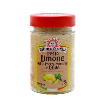 Pesto Limone IGP Ricotta e  Olive 190g Delizie di Calabria