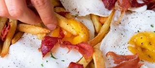 Huevos Rotos Con Jamón