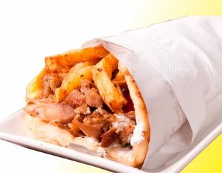 Kebab Rollo Con Patatas