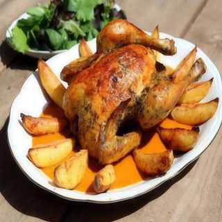 Pollo asado entero