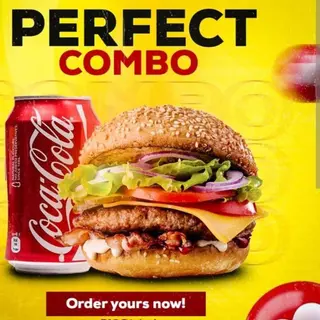 Menù 240 g cheeseburger con cocacola33cl