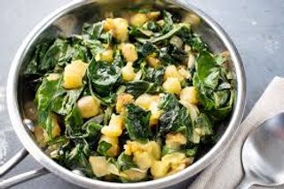Potatoes and swiss chard