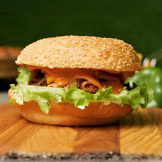 Бургер говяжий острый с сыром (250 г)