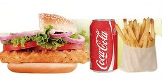 Menú Hamburguesa De Pollo Extra Doble