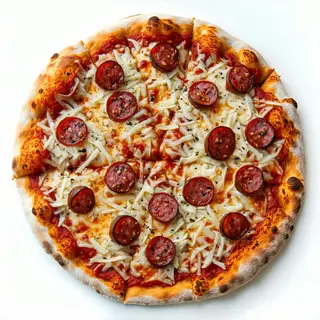 Cacio salsiccia - pizza al piatto