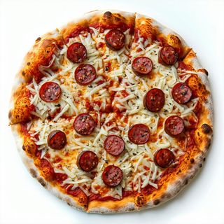 Cacio salsiccia - pizza al piatto