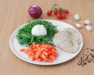 Burrata Tomate Natural y Rúcula (Single)