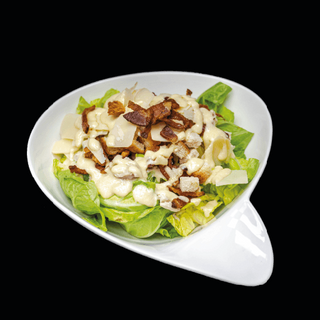 Insalata César con guanciale