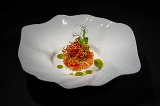 Tartare salmon evergreen