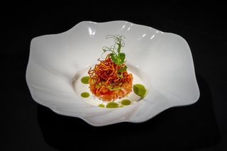 Tartare salmon evergreen