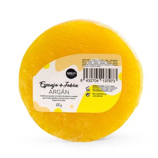 Esponja Artesanal Con Jabón Aceite De Argán Bubbles&Colors 100 Gr