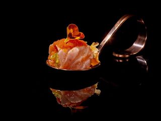 Salmon flower 3 pezzi