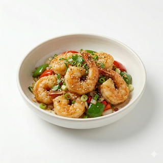 Gambas a sal y pimienta (椒盐虾)