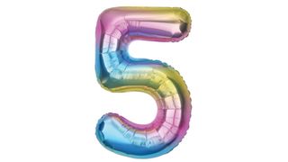 Balon 92cm tęczowy 5