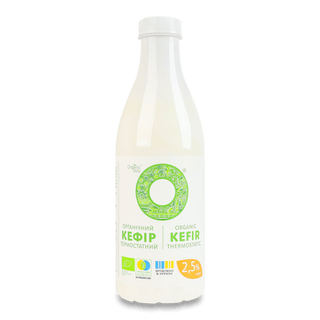 Кефір Organic Milk термостатний органічний 2,5% пляшка (900г)