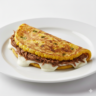 Cachapa De Queso Y Ternera