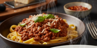 Spaghetti Blanco Bolognese