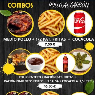 COMBO MEDIO POLLO AL CARBÓN