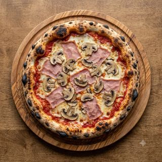 Cotto e funghi
