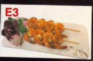 E3 Shrimp skewers