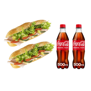 Combo za dvoje sendvič šunka i sir