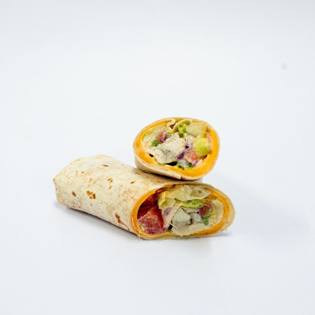 Wrap de pollo-cheddar