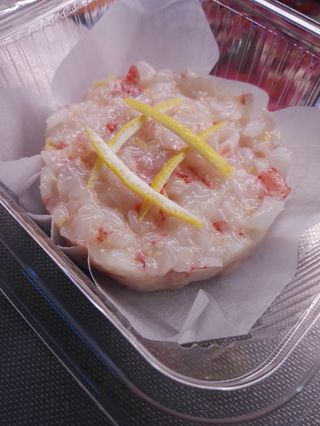 Tartare di gamberi e limone