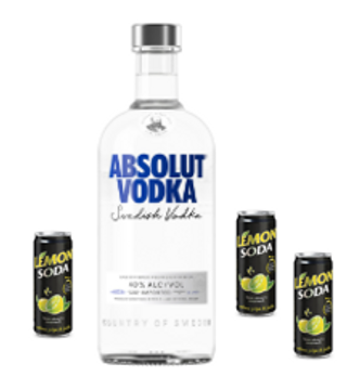 Vodka lemon Absolut kit
