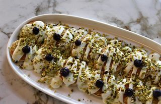 Pistachio Mini Pancakes