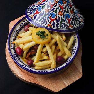 Tajine Poulet Citron Frites