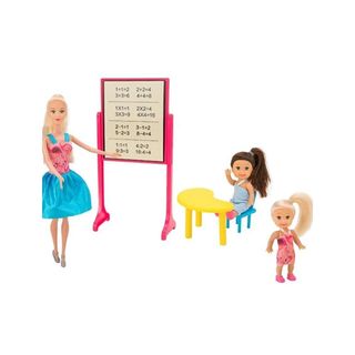 Set Globo Bimbo - Trei papusi la scoala sau la veterinar cu accesorii [4137436]