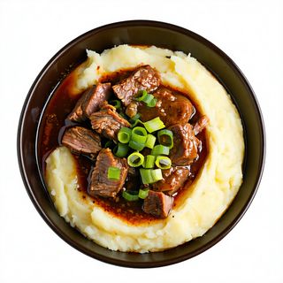 Alhambra Shawarma Con Patatas Dentro, Queso, Huevo Y Salsa Especial