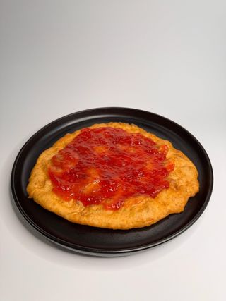 Langoș cu gem de căpșuni