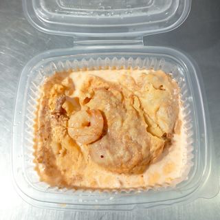 Ración De Pimientos Rellenos De Bacalao Y Gambas