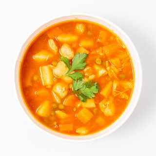 Varivo od mahuna i pileći pohanac