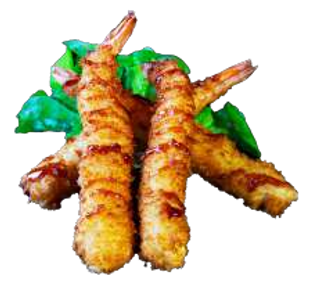 Gamberi in tempura 4 pezzi