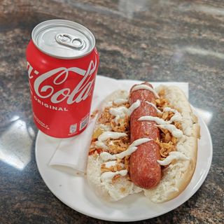 perrito normal +refresco lata coca-cola