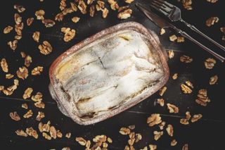 Clatite gratinate cu nuci - 1 persoane