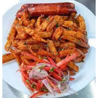 Sausages & Masala Chips