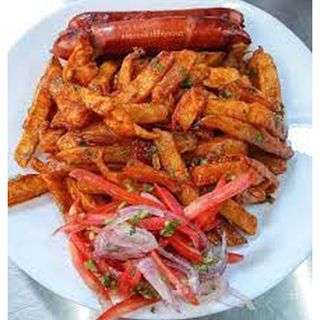 Sausages & Masala Chips