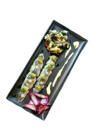 Марининований оседель з картоплею по-селянськи (240г)