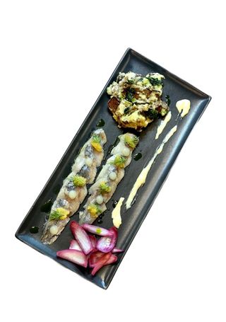 Марининований оседель з картоплею по-селянськи (240г)