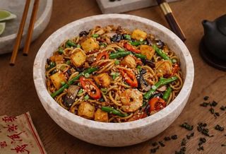 Tofu w sosie słodki-chilli