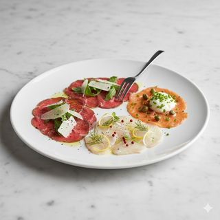 Tris di carpaccio