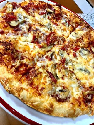 Pizza Quattro Formaggi si prosciutto crudo  Ø 22cm