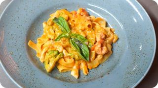 Паста с креветками