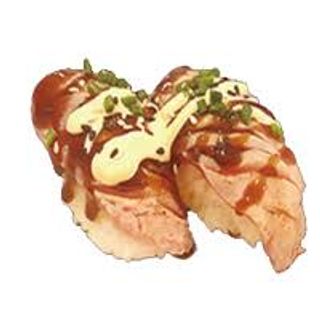 N23，Sushi Salmón Flameado (2 pzas.)