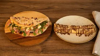 Mortadela sendvič + Slatke palačinke  COMBO