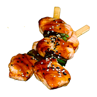 Kushiyaki de Salmón, 2 Piezas