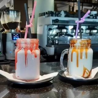 milk shake fruits rouges